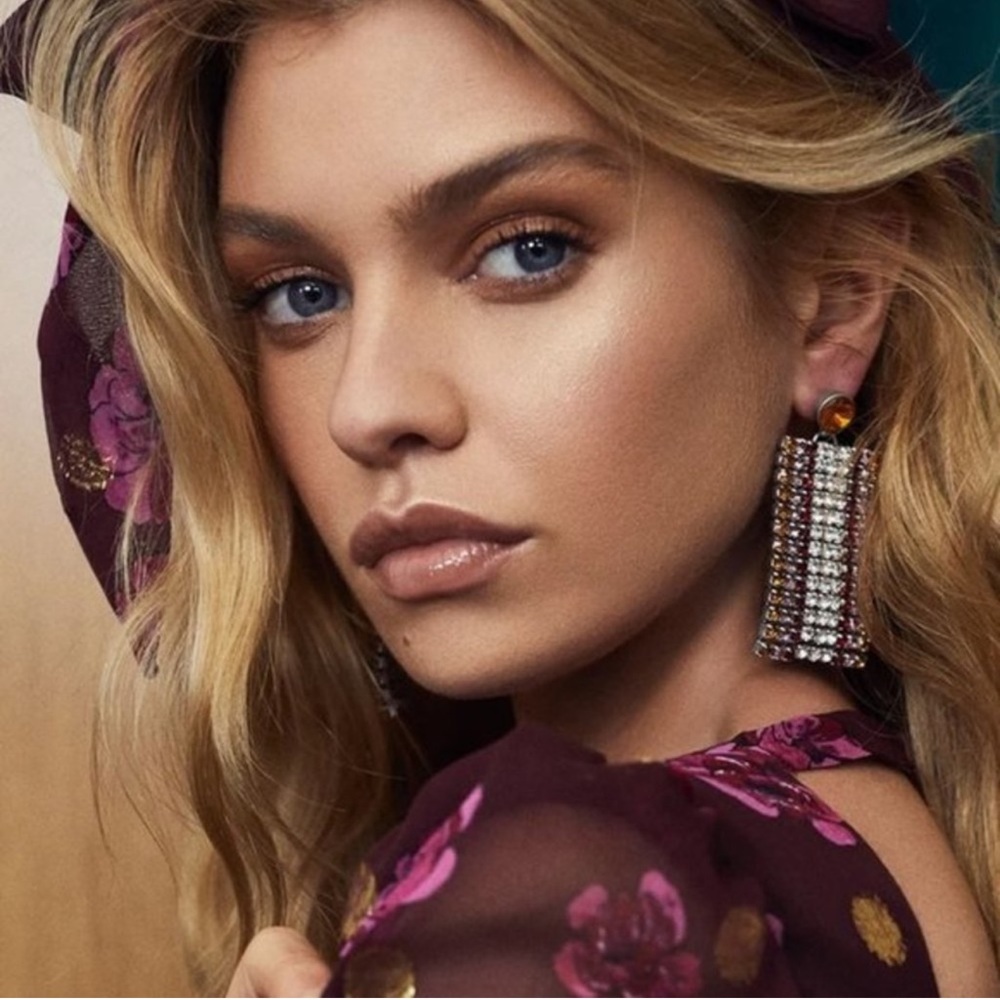 For Love & Lemons crystal Bianca earrings NWT